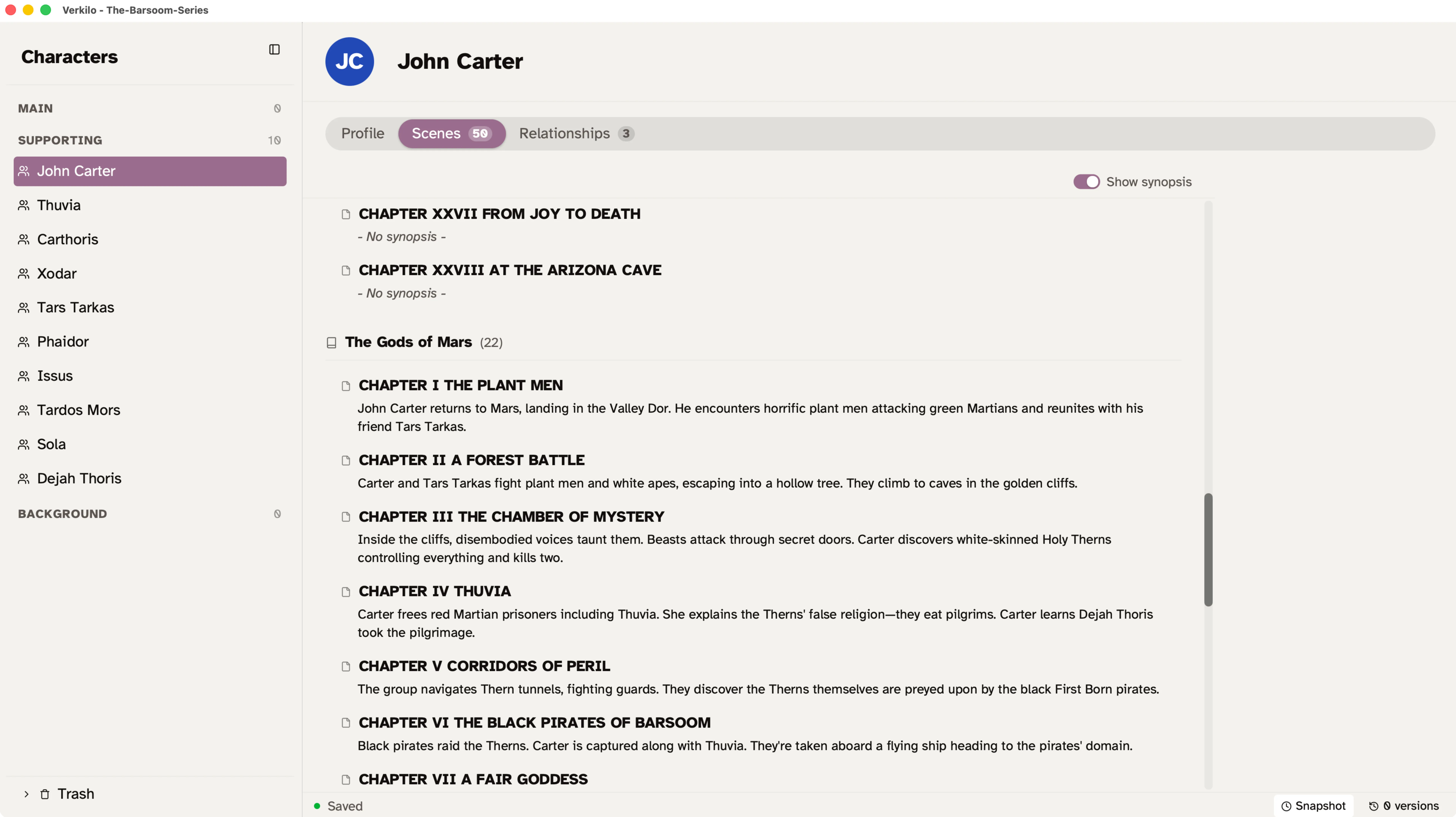 Character Relationships & POV Auditing screenshot 1