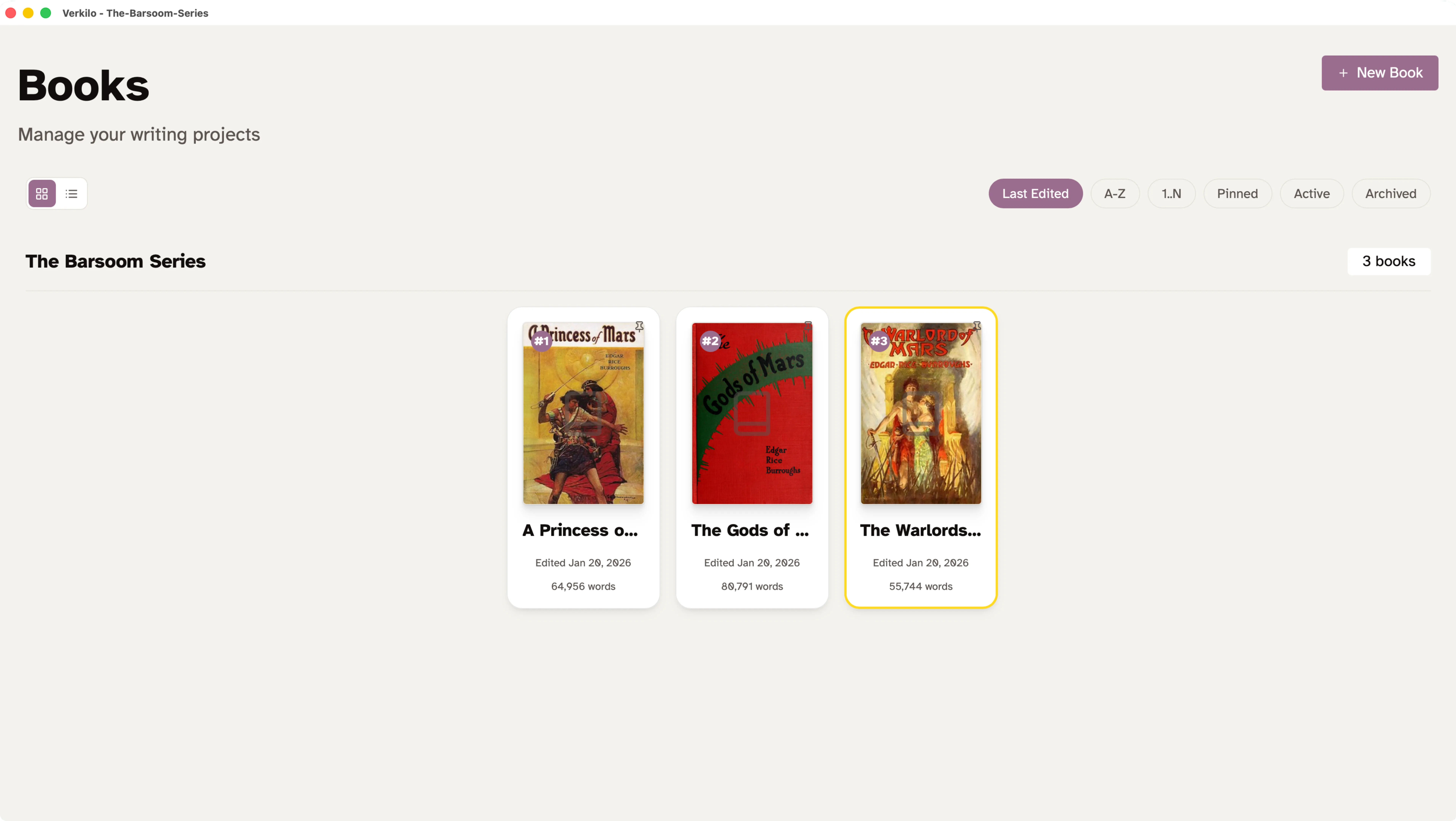 Series-Wide Workspace & Global Canon Sync screenshot
