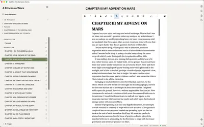 Verkilo series bible for character tracking